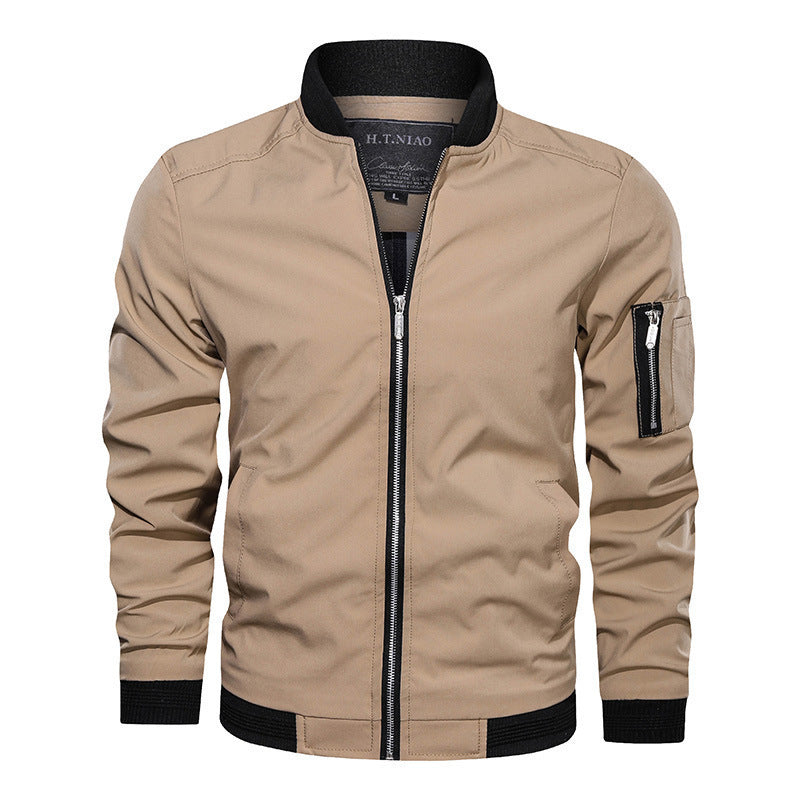 Casual Baseball Jacket Slim Fit