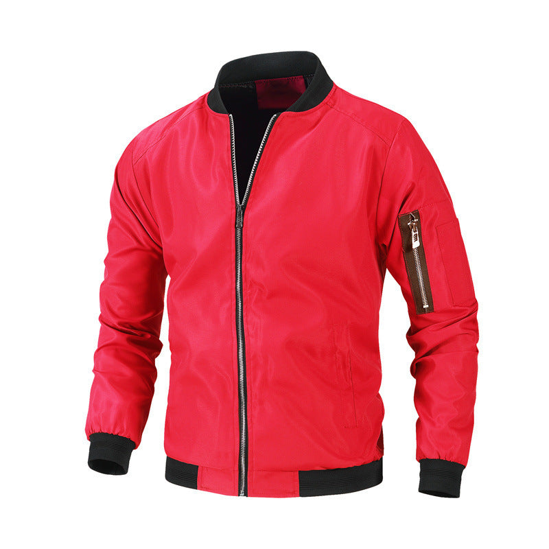 Casual Baseball Jacket Slim Fit