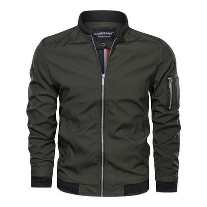 Casual Baseball Jacket Slim Fit